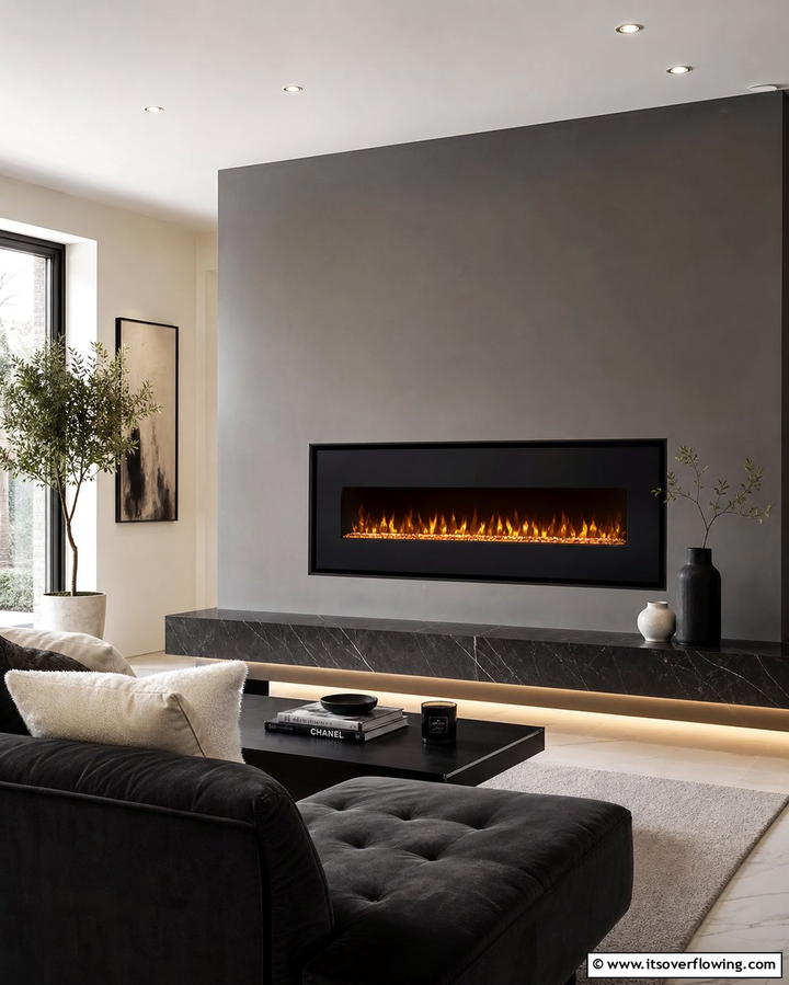 Wall Mounted Fireplaces for a Sleek LookExact - 25 Small Living Room Fireplace Ideas for Cozy Homes