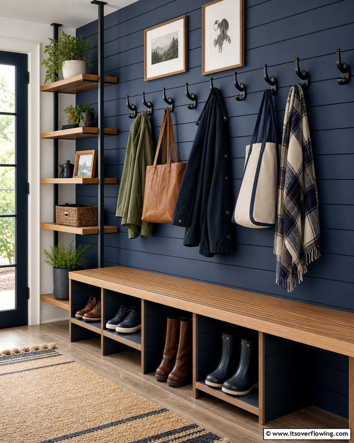 Wall Mounted Hooks - 25 Boot Room Ideas for Organized Entryways