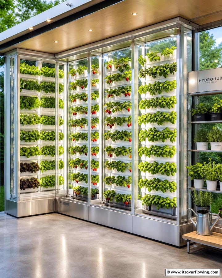 Wall Mounted Hydroponic Systems - 20 Innovative Corner Greenhouse Ideas for Gardeners