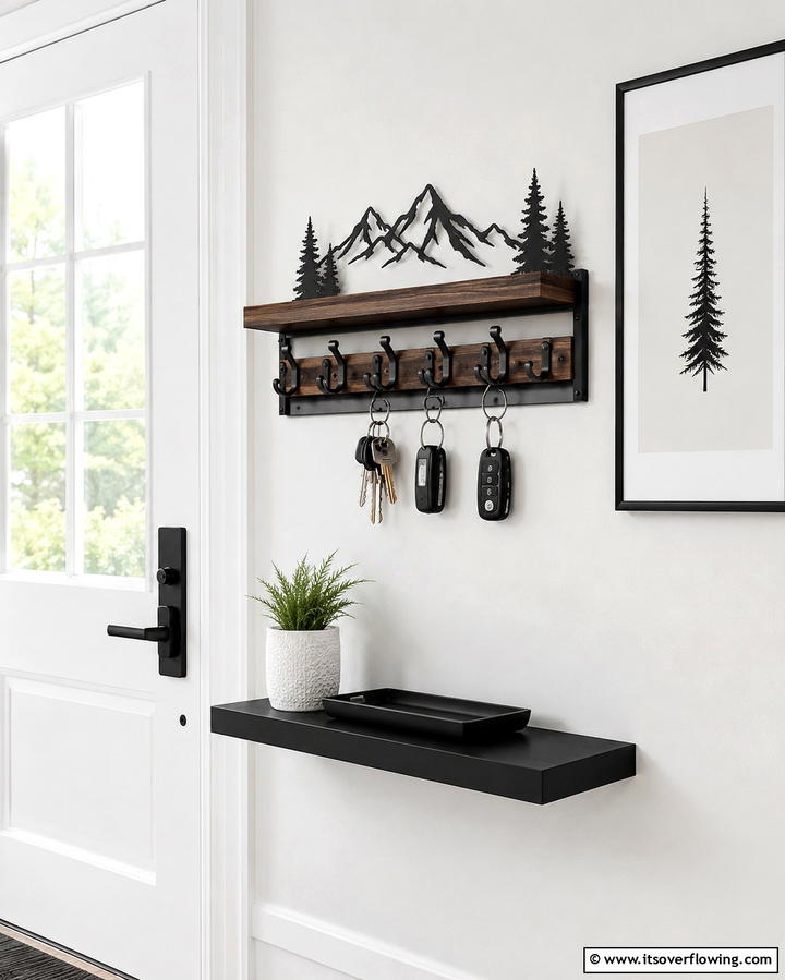Wall Mounted Key Holders - 25 Entryway Storage Ideas for Organized Homes