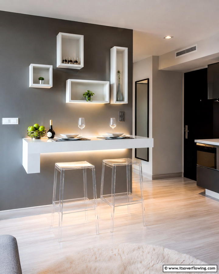 Wall Mounted Kitchen Islands - 25 Small Kitchen Island Ideas for Compact Spaces