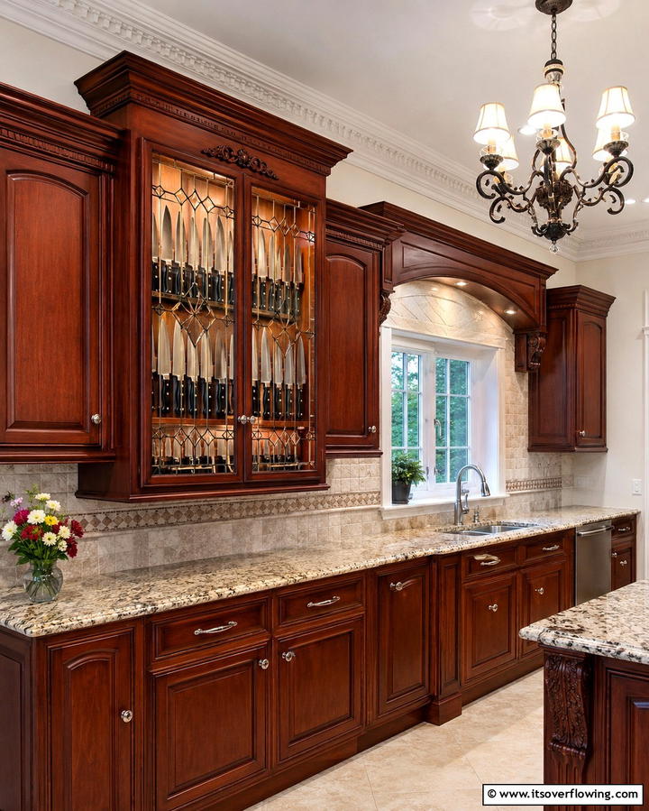 Wall Mounted Knife Cabinets with Glass Doors - 25 Knife Storage Ideas for a Clutter-Free Kitchen