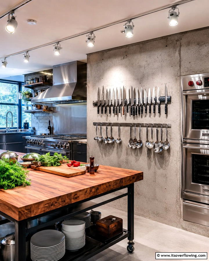 Wall Mounted Knife Racks for Easy Accessibility - 25 Knife Storage Ideas for a Clutter-Free Kitchen