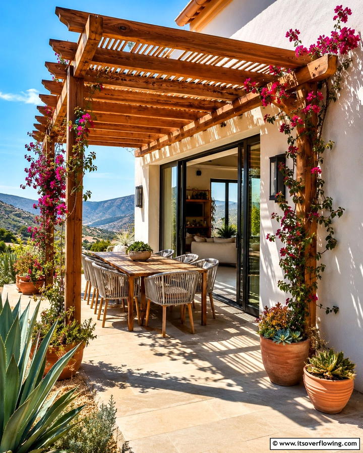 Wall Mounted Pergola - 20 Small Patio Pergola Ideas for Cozy Outdoor Spaces