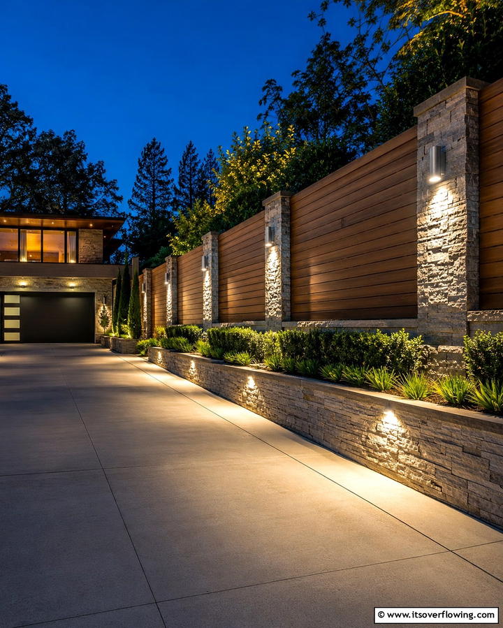 Wall Mounted Sconces - 25 Driveway Lighting Ideas to Illuminate Your Home