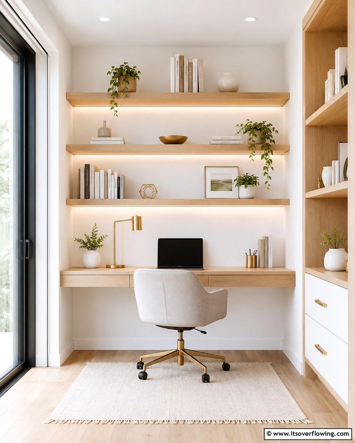 Wall Mounted Shelves - 25 French Balcony Ideas to Add Elegance to Your Home