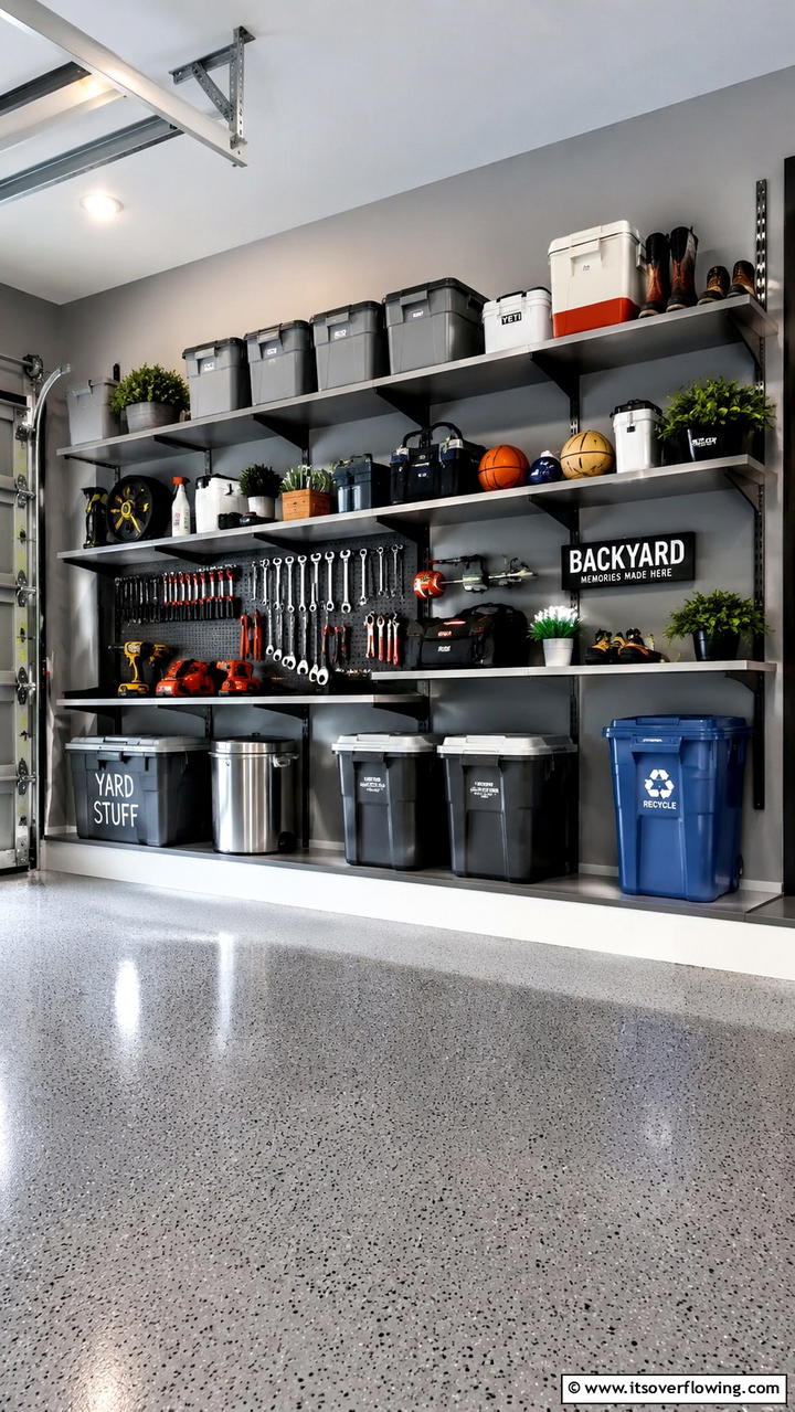 Wall Mounted Shelves - 30 Garage Shelving Ideas for Clutter-Free Storage