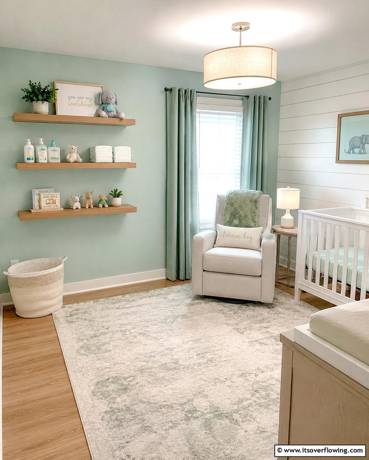 Wall Mounted Shelves for Easy Access - 25 Nursery Storage Ideas for a Clutter-Free Space