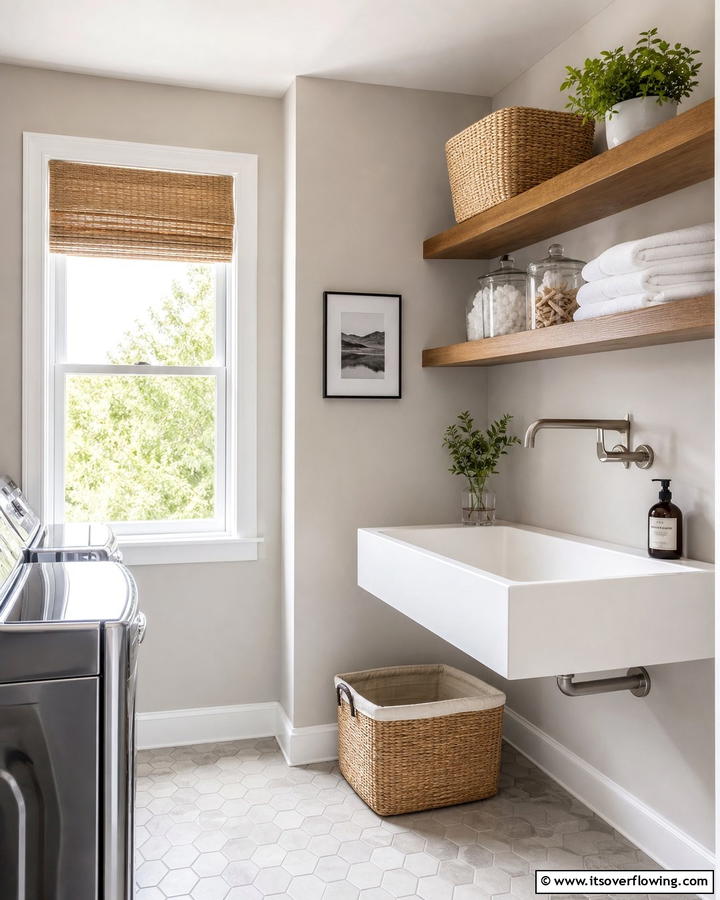 Wall Mounted Sink - 20 Functional Laundry Room Sink Ideas for Efficiency