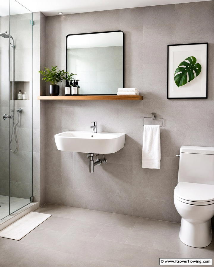 Wall Mounted Sinks for Space Efficiency - 20 Small Bathroom Sink Ideas for a Functional and Stylish Space
