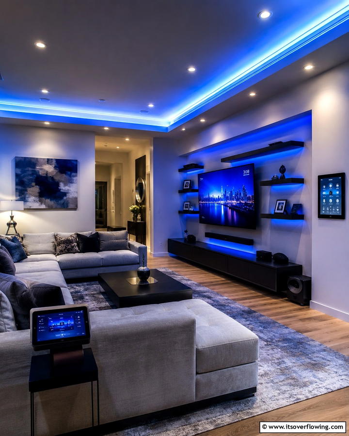Wall Mounted Speakers for Space Saving - 25 Music Room Ideas to Create the Perfect Sound Space