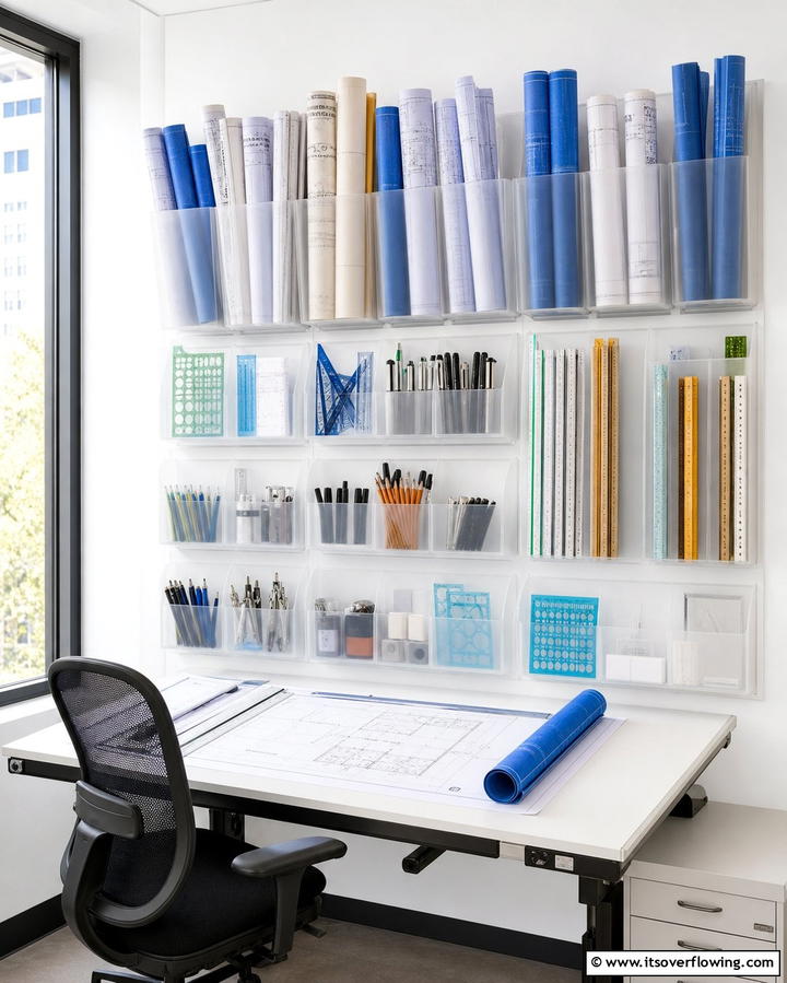 Wall Mounted Storage Bins - 25 Office Storage Ideas to Keep Your Workspace Organized and Clutter-free