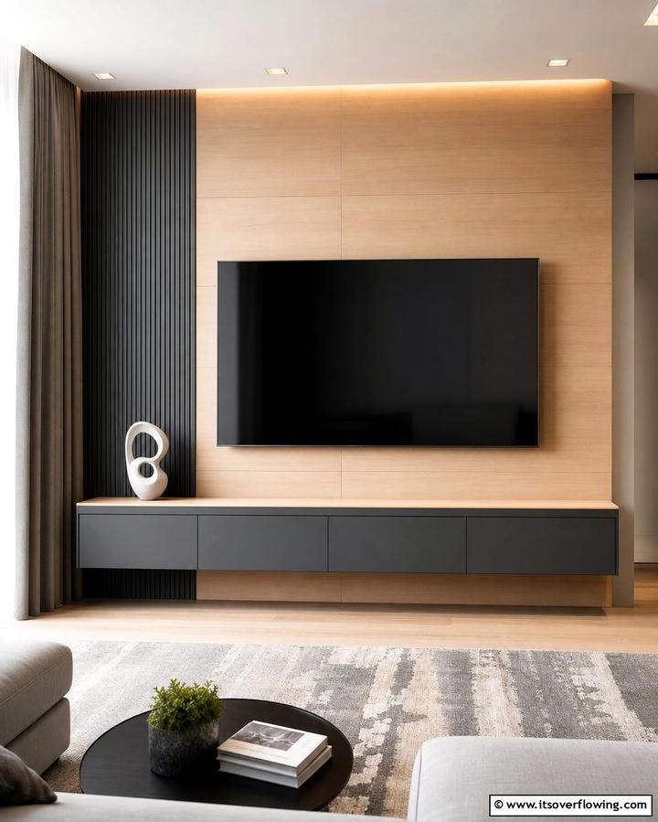 Wall Mounted TV Cabinet with Hidden Storage - 25 TV Stand Ideas to Complement Your Home Decor