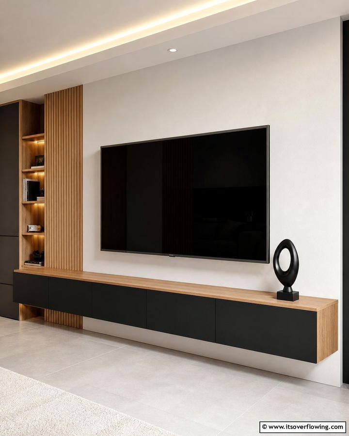 Wall Mounted TV Cabinet - 25 TV Stand Ideas to Complement Your Home Decor