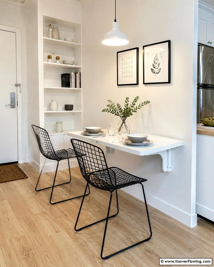Wall Mounted Tables - 20 Studio Furniture Ideas for Small Spaces