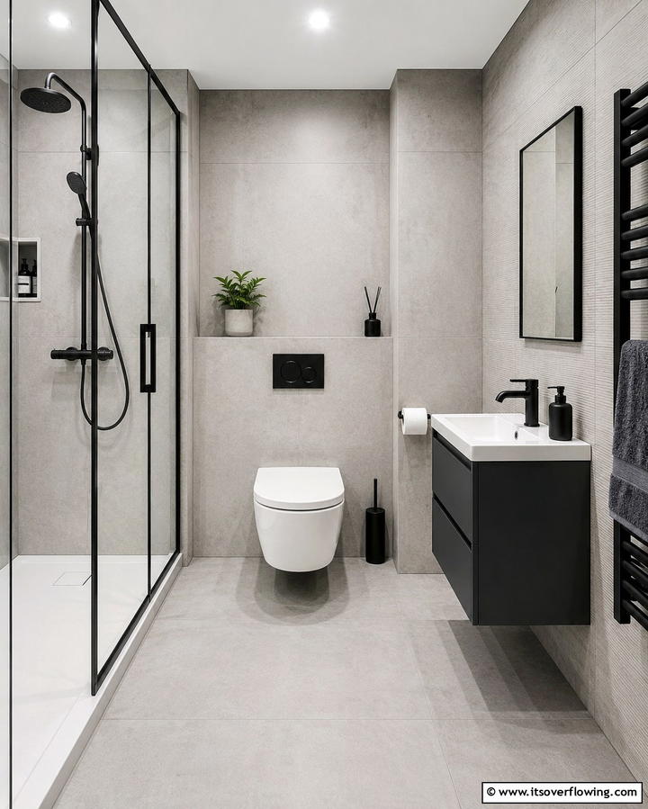 Wall Mounted Toilets - 25 Small Ensuite Design Ideas for Compact Bathrooms