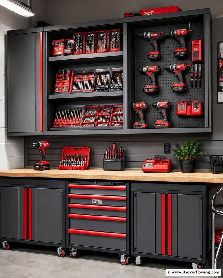 Wall Mounted Tool Cabinets - 25 Power Tool Storage Ideas for an Organized Workshop