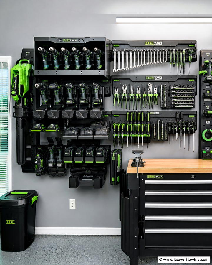 Wall Mounted Tool Storage - 25 Creative Garage Decor Ideas for Every Style