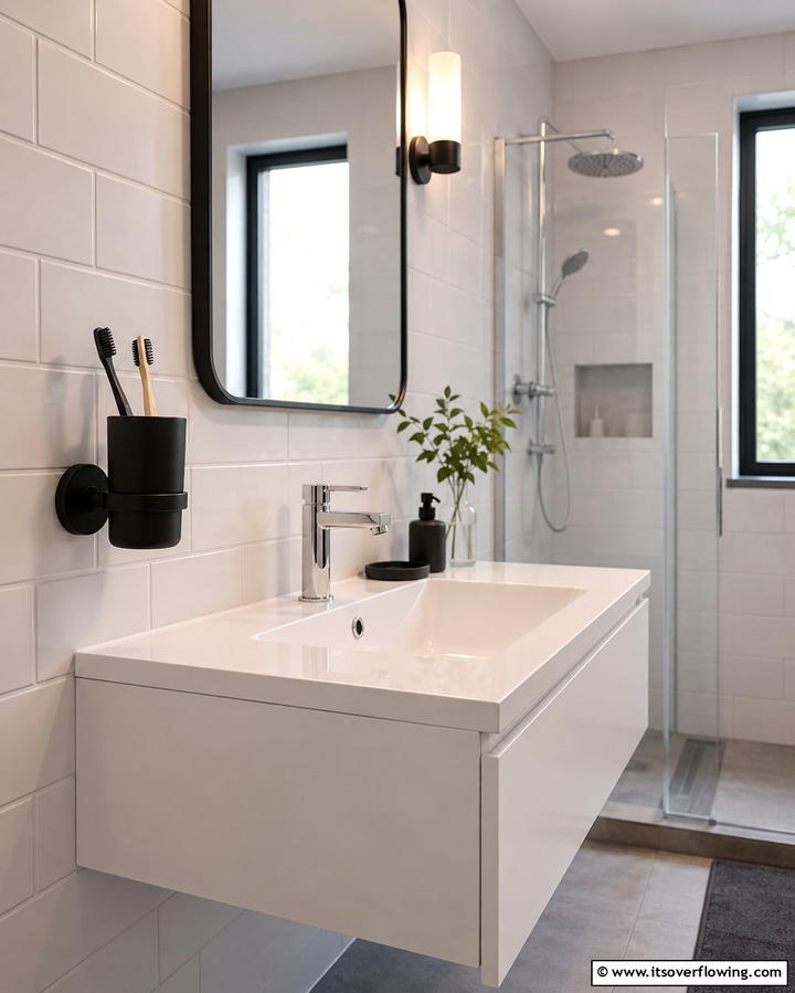 Wall Mounted Toothbrush Holder - 25 Teen Bathroom Ideas for a Stylish and Functional Space