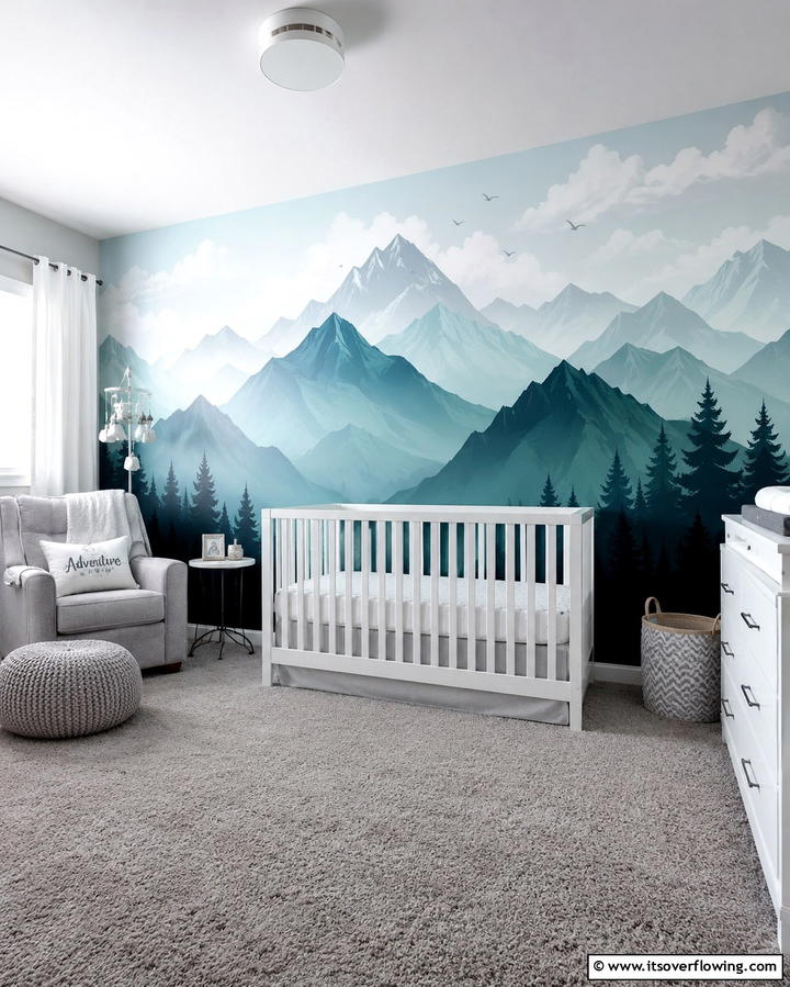 Wall Murals - 25 Nursery Wall Decor Ideas to Create a Cozy and Cute Space