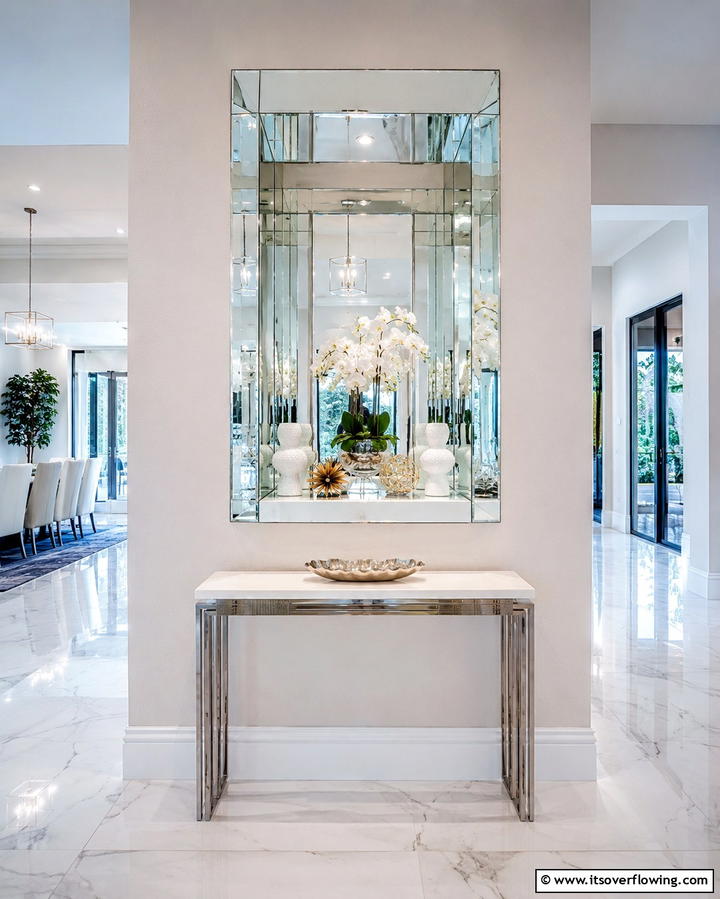 Wall Niches with Mirrors - 20 Wall Niche Ideas to Display Art and Decor Creatively