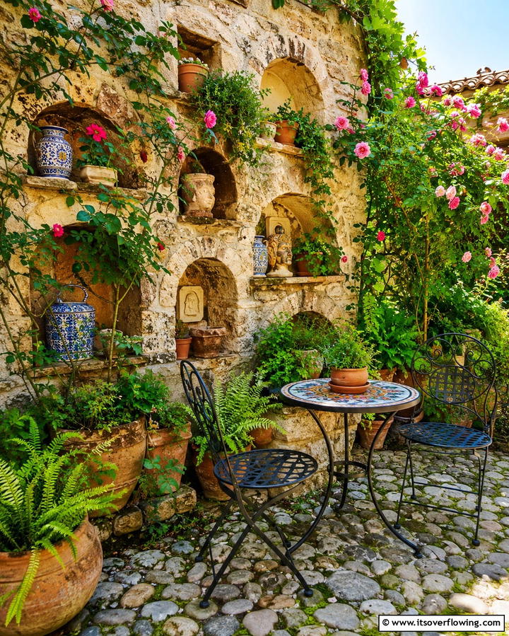 Wall Niches - 20 Small Walled Garden Ideas for Cozy Outdoor Spaces
