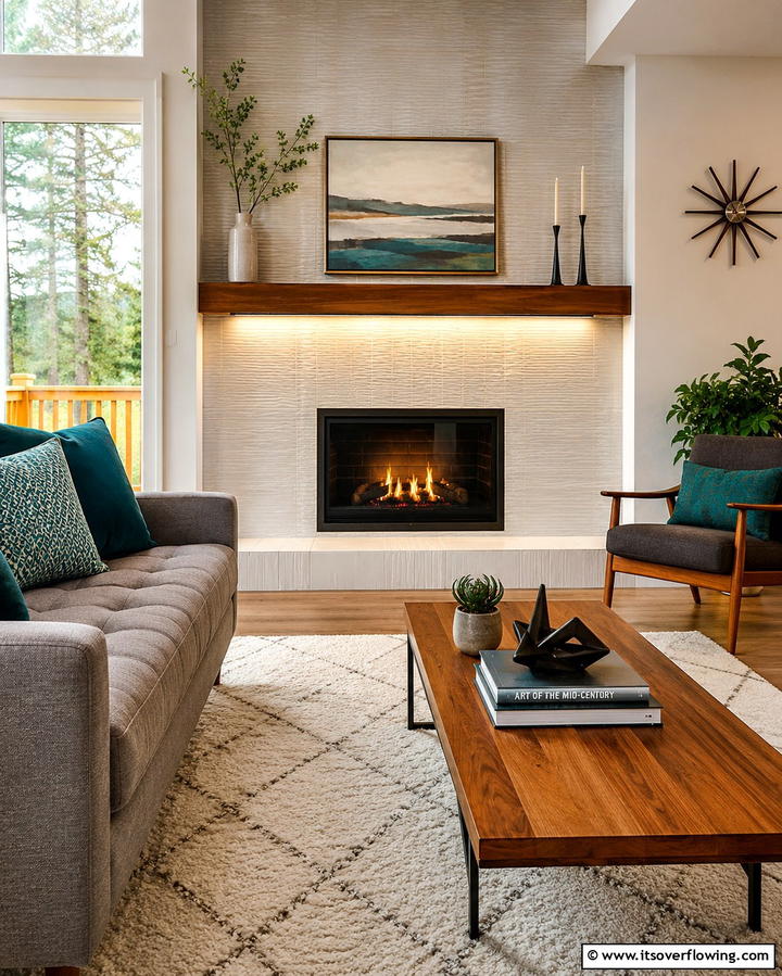 Wall Sconces for Ambient Lighting - 25 Fireplace Lighting Ideas to Create a Warm and Inviting Ambiance