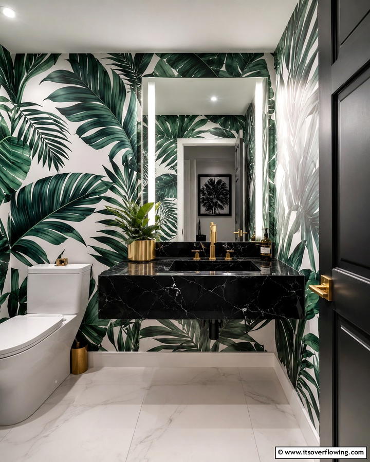 Wallpaper with Bold Designs - 30 Basement Wall Design Ideas to Transform Your Space
