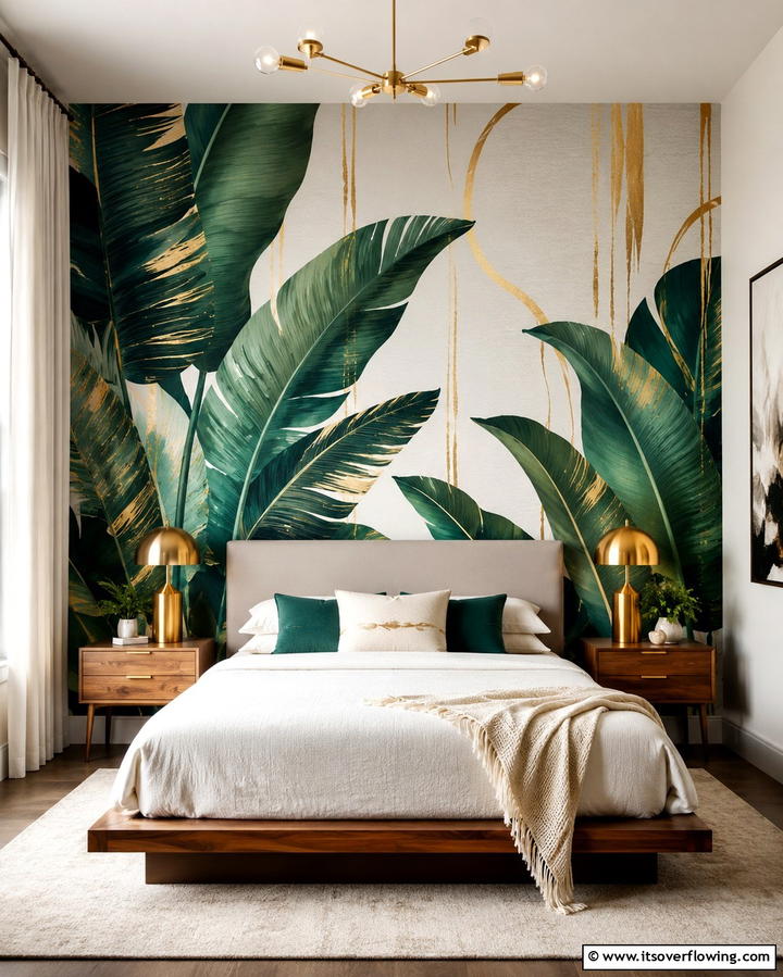 Wallpapered BackdropExact - 25 No Headboard Ideas for a Modern and Minimalist Bedroom