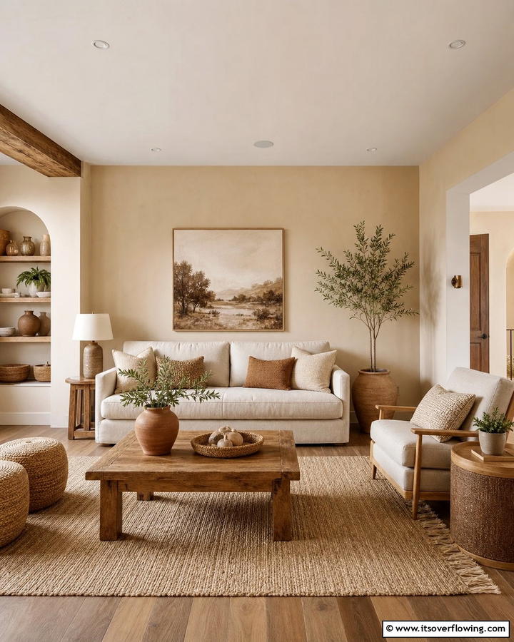 Warm Beige - 25 Calming Paint Colors for a Relaxing Home