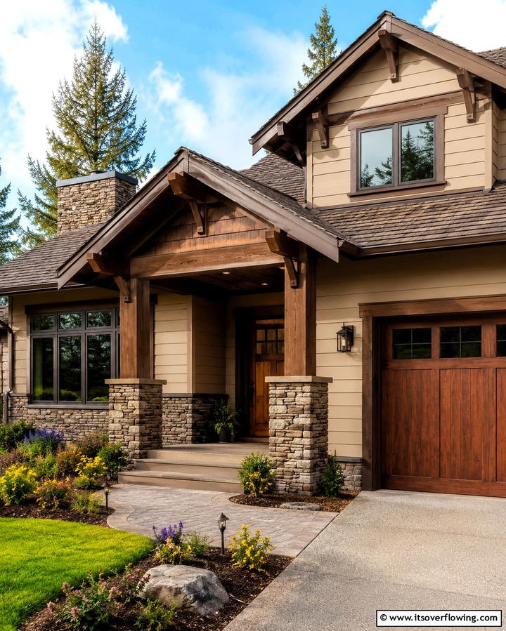 Warm BeigeExact - 25 Trending House Siding Colors for Curb Appeal