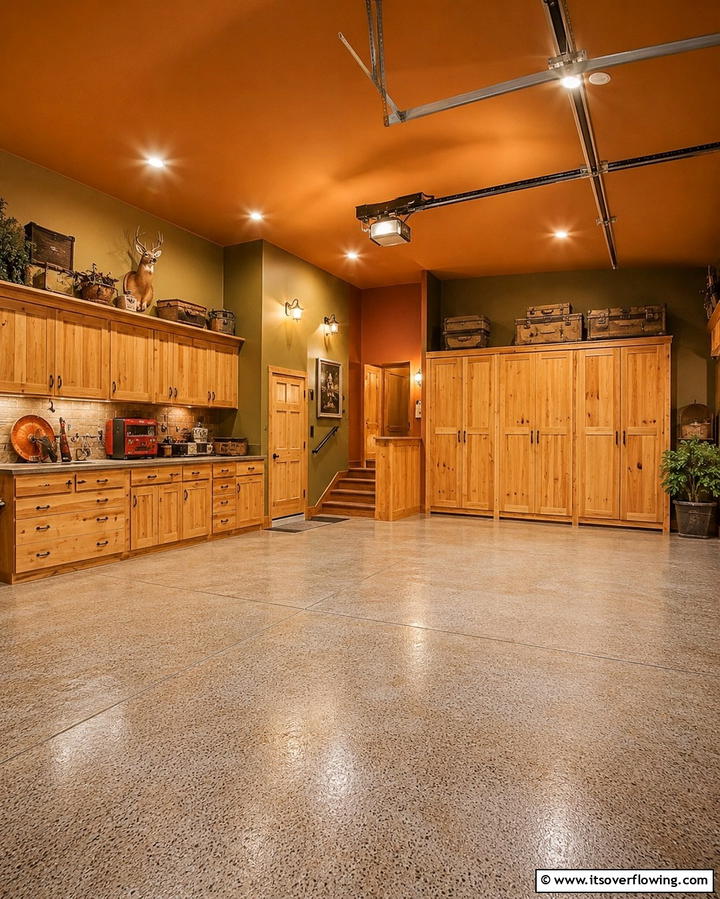 Warm Earth Toned Paint Colors - 25 Rustic Garage Ideas for a Cozy and Functional Space