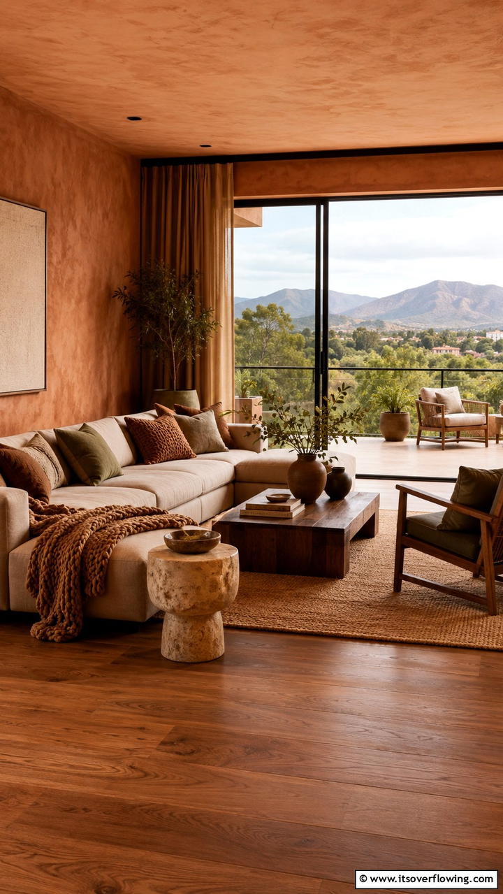 Warm Earth Tones Comfort - 30 Condo Interior Design Ideas for Urban Living