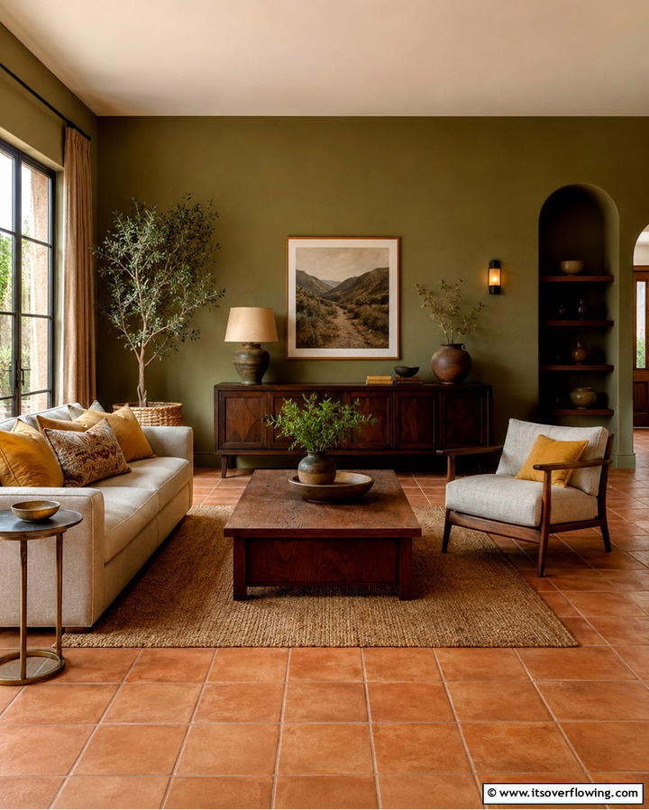 Warm Earthy Blend - 30 Floor & Wall Color Combos for Stylish Interiors
