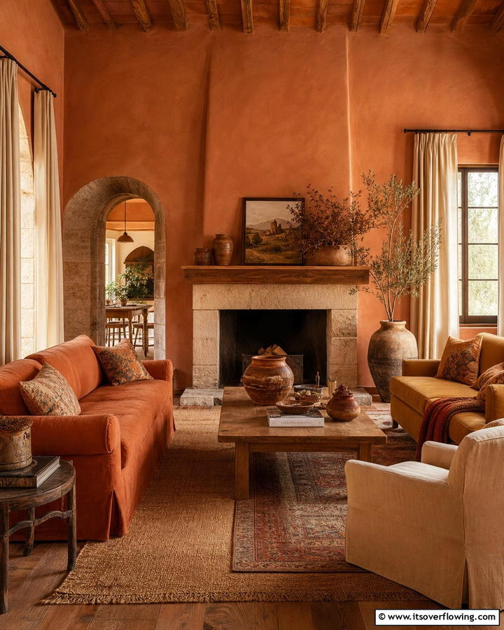 Warm Earthy Tones - 30 Tuscan Interior Design Ideas for Earthy Mediterranean Style
