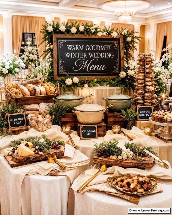Warm Gourmet Menus - 21 Winter Wedding Ideas for a Magical Seasonal Celebration