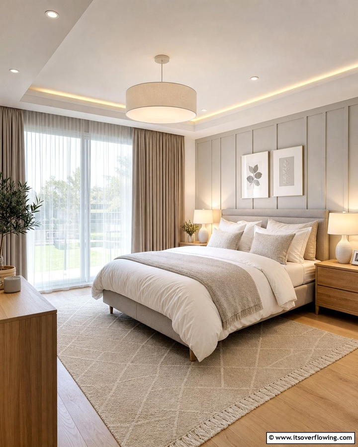 Warm Lighting Harmony - 21 Scandinavian Bedroom Designs for Minimalist Comfort