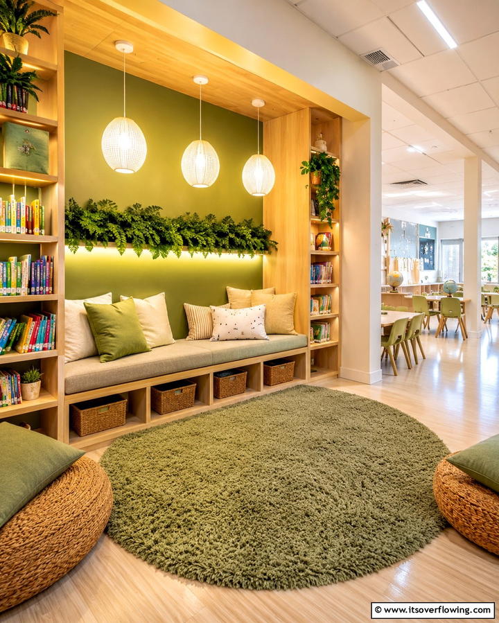 Warm Lighting for Cozy Reading Corners - 25 Classroom Lighting Ideas for Better Learning