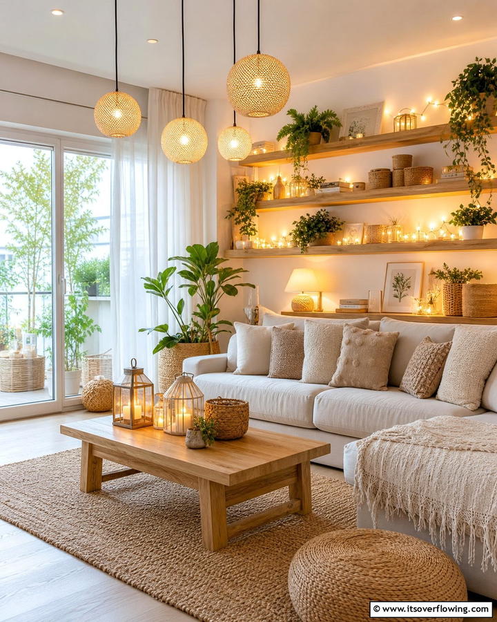 Warm Lighting - 25 Boho-Scandinavian Design and Decor Ideas