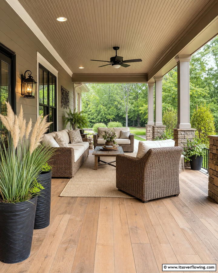 Warm Taupe for Subtle Luxury - 17 Porch Paint Color Ideas for Inviting Outdoor Spaces