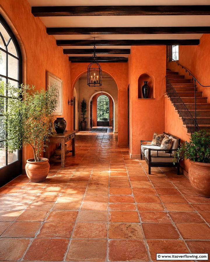 Warm Terracotta Tones - 30 Floor & Wall Color Combos for Stylish Interiors