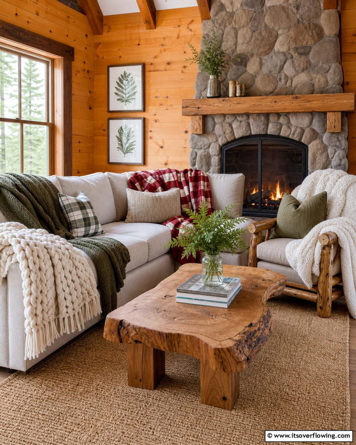 Warm Throw Blankets - 25 Cabin Decor Ideas for a Cozy Retreat