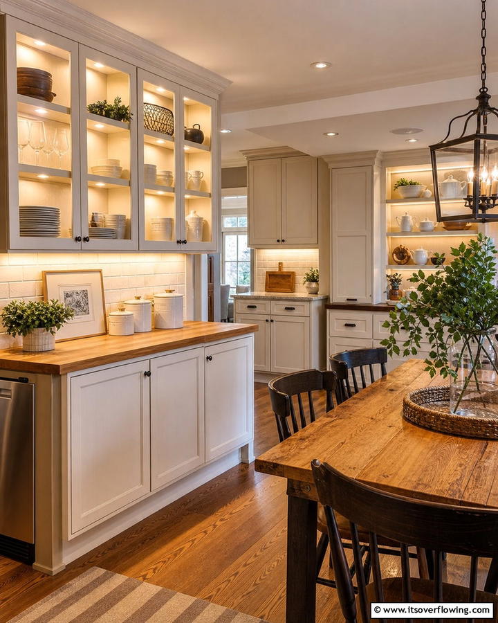 Warm White LED Lighting - 20 Cabinet Lighting Ideas to Brighten Your Space