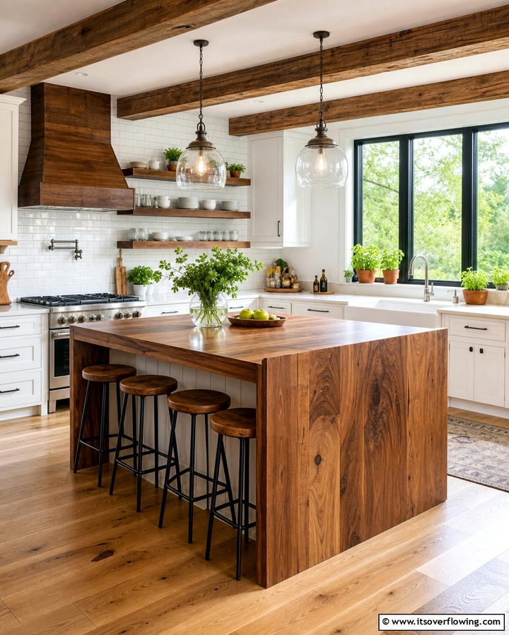 Warm Wood Accents - 21 Luxury Kitchen Ideas for a High-End Culinary Experience