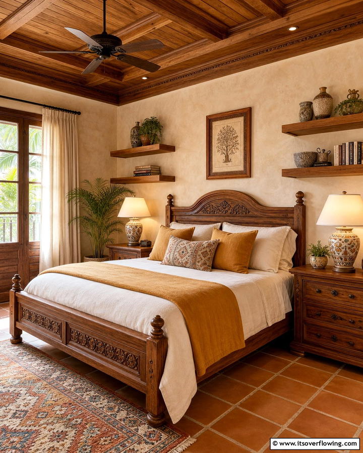 Warm Wooden Accents - 30 Mediterranean Interior Design Ideas for Warm Homes