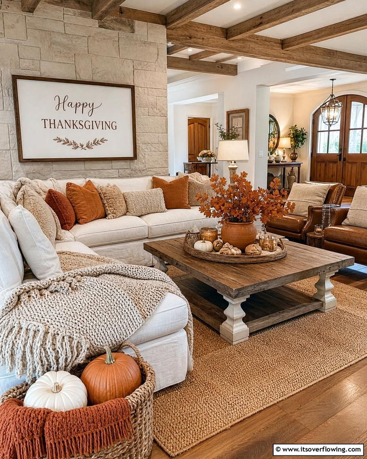 Warm and Inviting Decor - 21 Charming Thanksgiving Decoration Ideas for a Festive Home