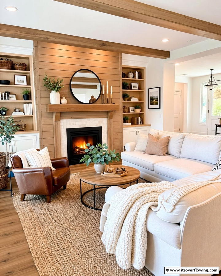 Warm and Welcoming Shiplap - 21 Shiplap Fireplace Design Ideas to Cozy Up Your Home
