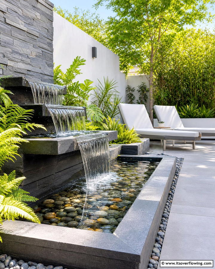 Water Feature Elegance - 25 Terrace Design Ideas for Outdoor Living