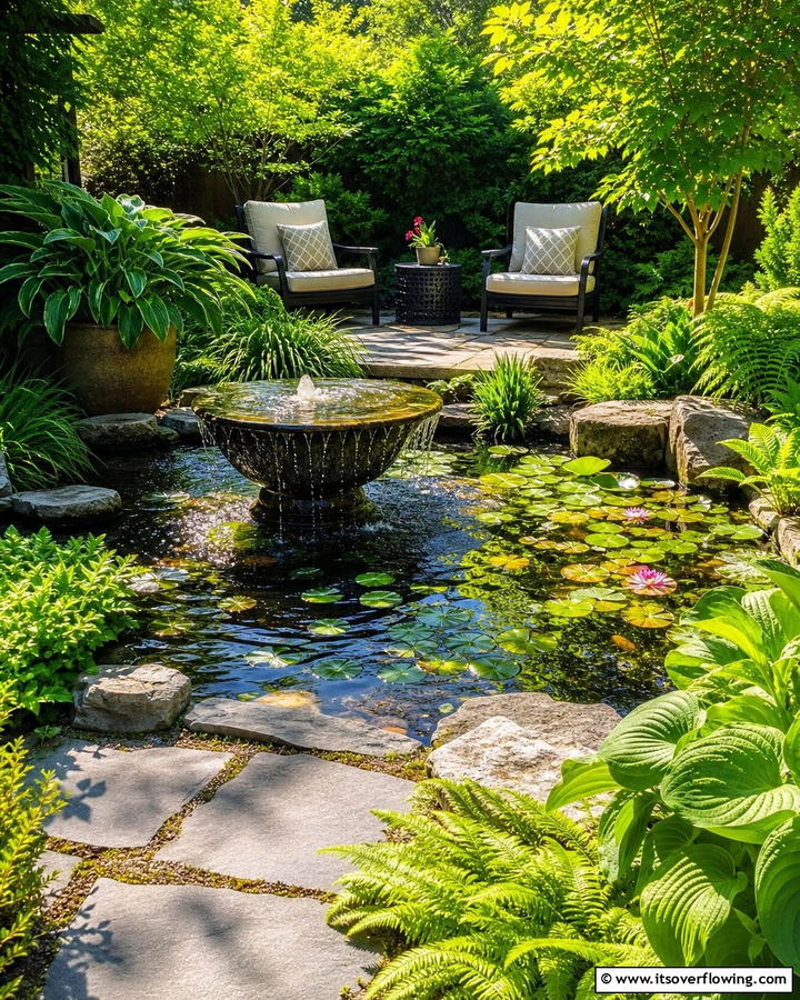 Water Feature Oasis - 20 Garden Nook Ideas to Create a Cozy Outdoor Retreat
