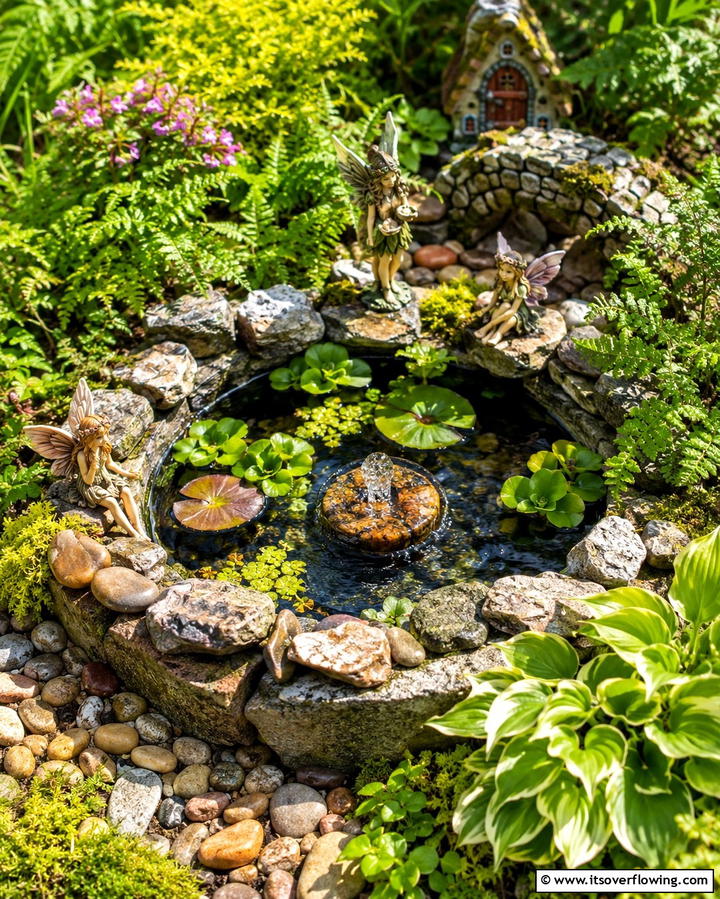 Water Features for Fairies - 25 Fairy Garden Ideas to Create a Magical Outdoor Space